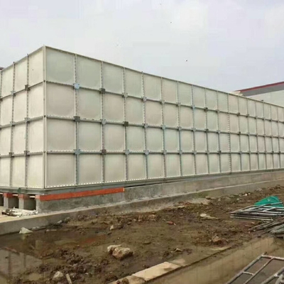 Water Storge 100000 Liter Rectangular Plastic Water Storage Tanks GRP SMC For Rainwater